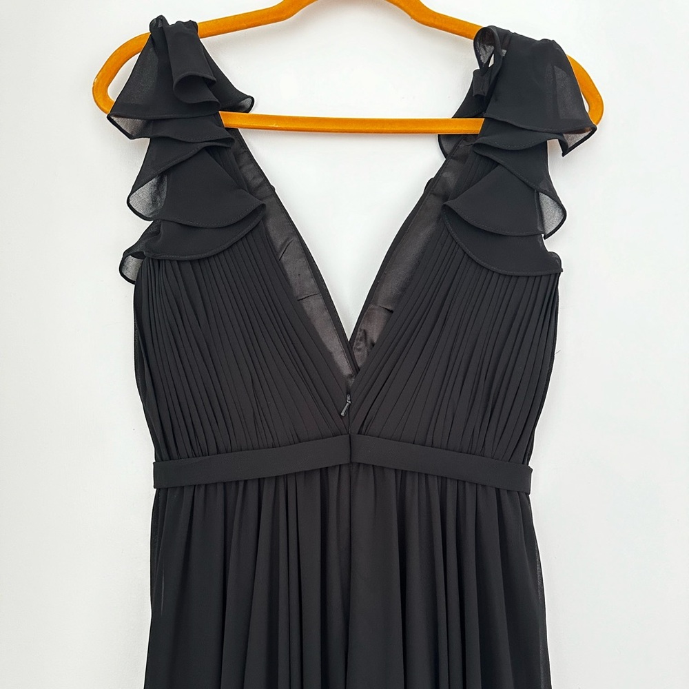 BASIX BLACK LABEL RUFFLE COLLAR EVENING DRESS - Picture 9 of 12
